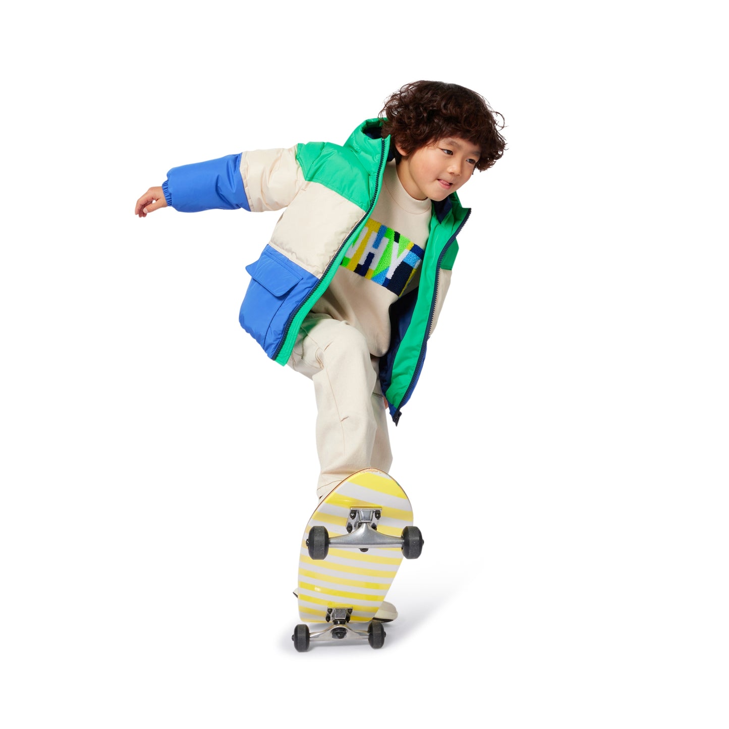 Boys Colorblock Puffer Jacket