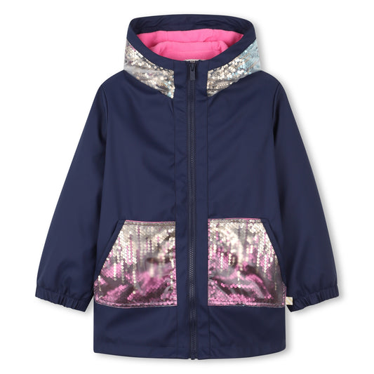 Billieblush Sequin Pocket Rain Coat