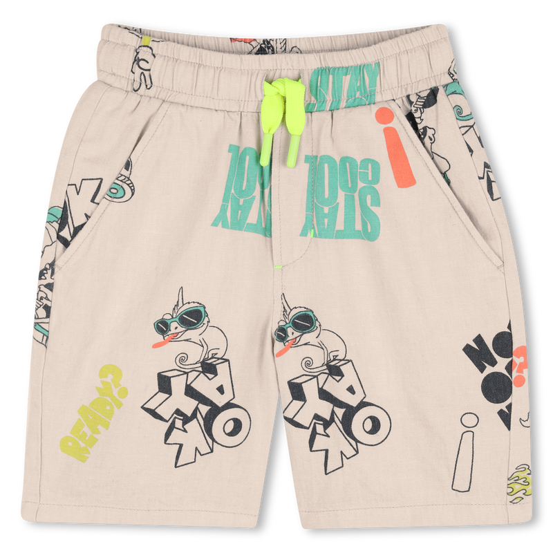 Billieblush Print Linen Shorts