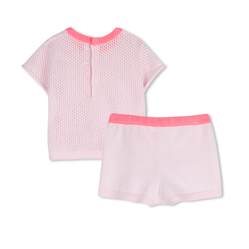 Billieblush Knit Heart Short Set