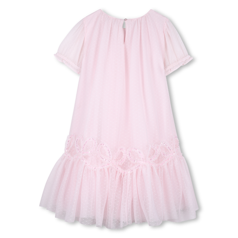 Billieblush Exceptional Plumetis Tulle Dress