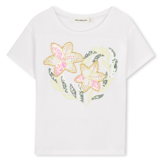 Billieblush Sequin Floral Tee