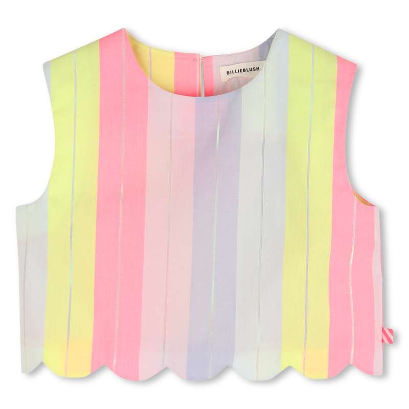 Billieblush Striped Scallop Top
