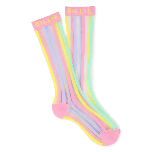 Billieblush Mid Calf Striped Socks