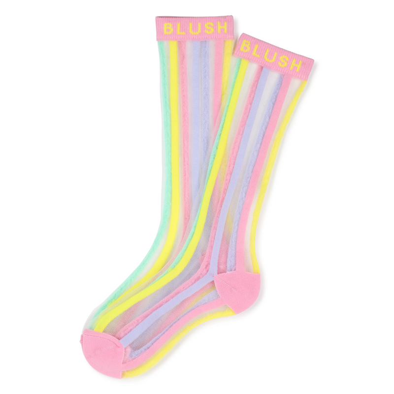 Billieblush Mid Calf Striped Socks