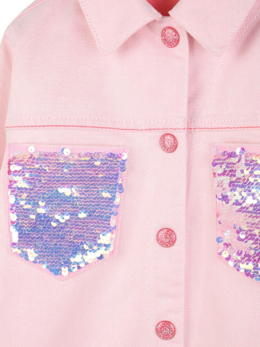 Billieblush Twill Jacket Sequin Pockets