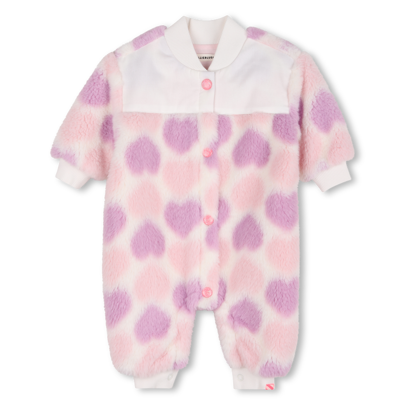 Billieblush Heart Faux Shearling One Piece