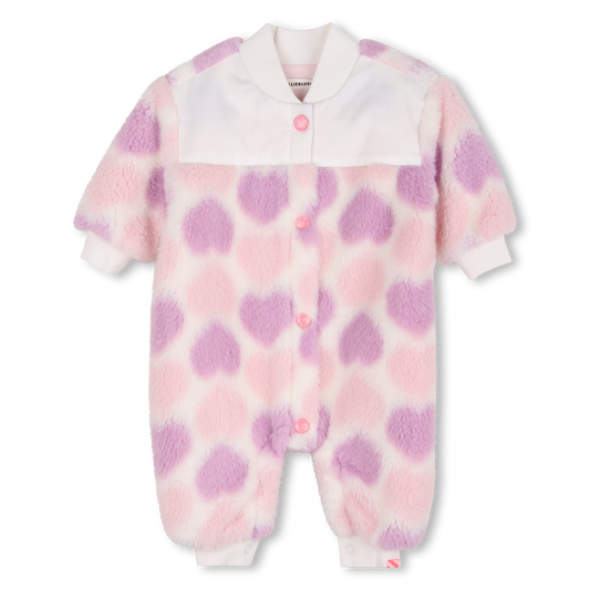 Billieblush Heart Faux Shearling One Piece
