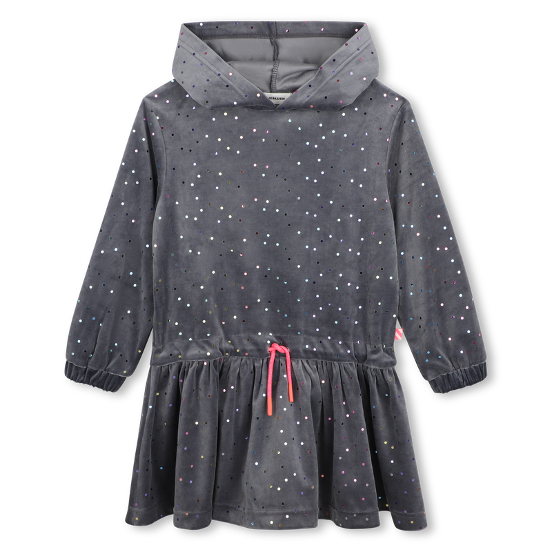 Billieblush Embellished Velour Hooded Dress