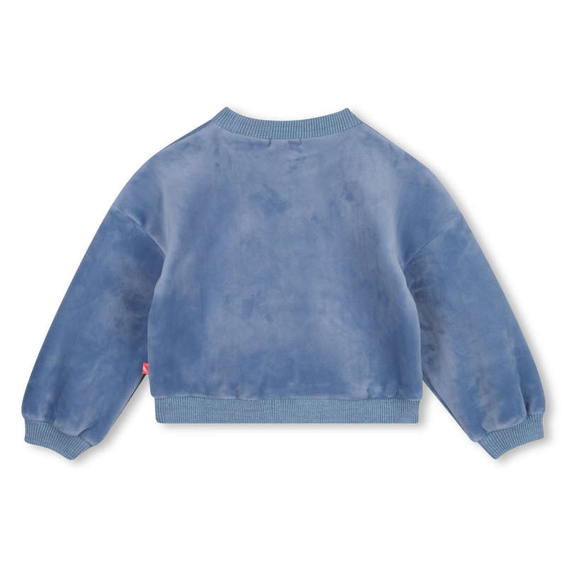 Billieblush Heart Velour Sweatshirt