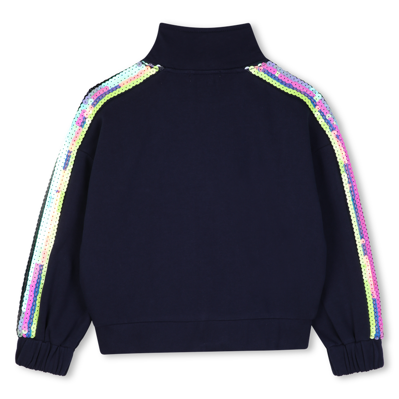 Billieblush Fleece Sequin Zip Jacket