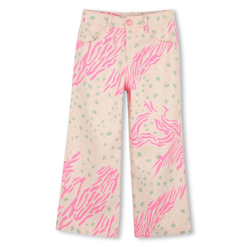 Billieblush Wide Leg Animal Print Pants