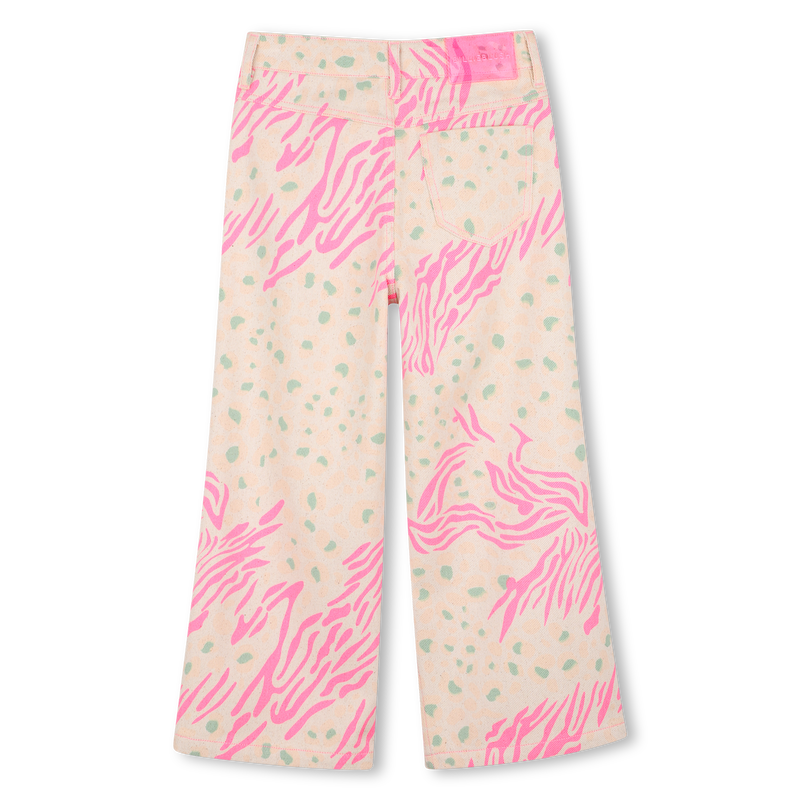 Billieblush Wide Leg Animal Print Pants