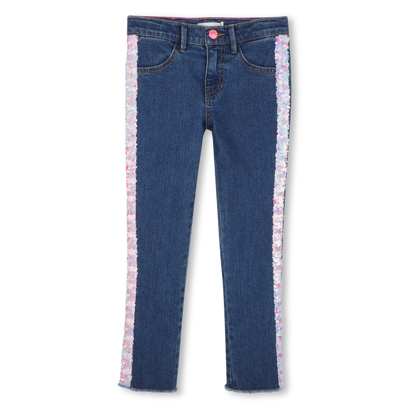 Billieblush Sequin Slim Denim Pants