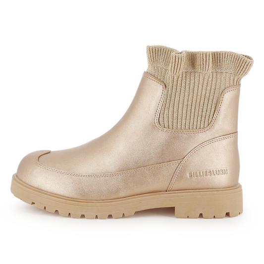 Billieblush Metallic Gold Chelsea Boots
