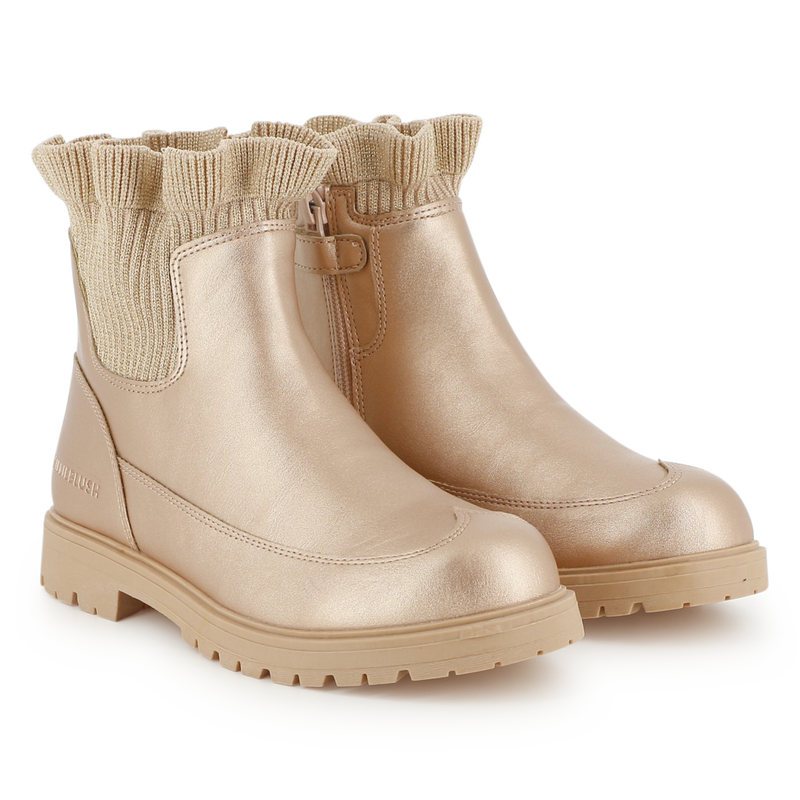 Billieblush Metallic Gold Chelsea Boots