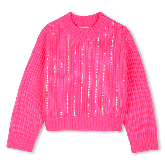 Billieblush Hot Pink Sequin Sweater