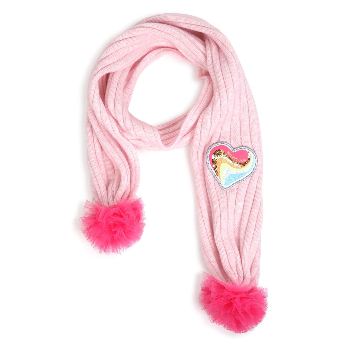 Billieblush Pink Pom Scarf