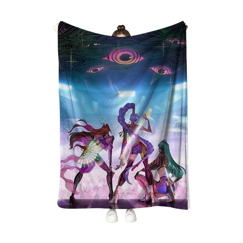 Kpop Demon Hunters Throw Blanket