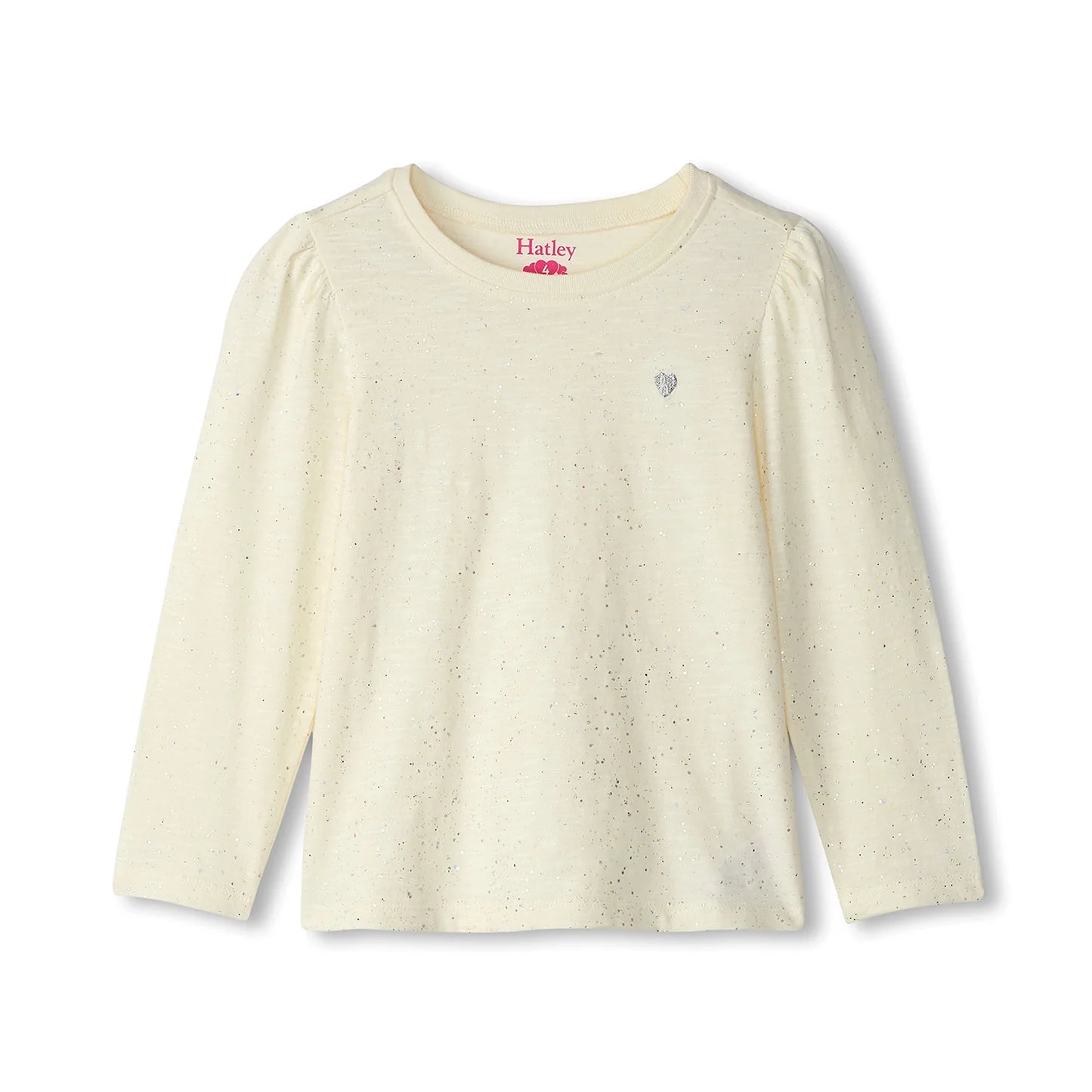 Silver Hot Melt Long Sleeve Top