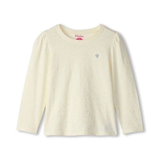 Silver Hot Melt Long Sleeve Top