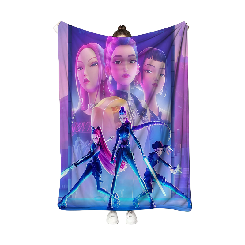 Kpop Demon Hunters Throw Blanket
