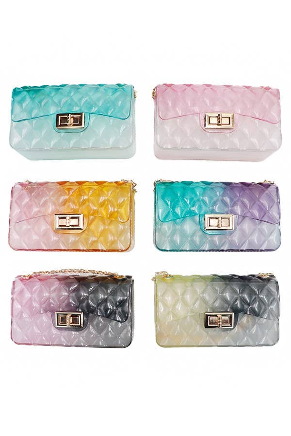 Ombre Diamond Embossed Purse