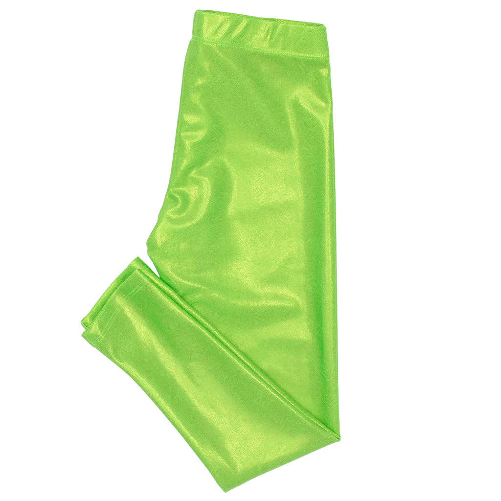 Lime Green Shimmer Leggings