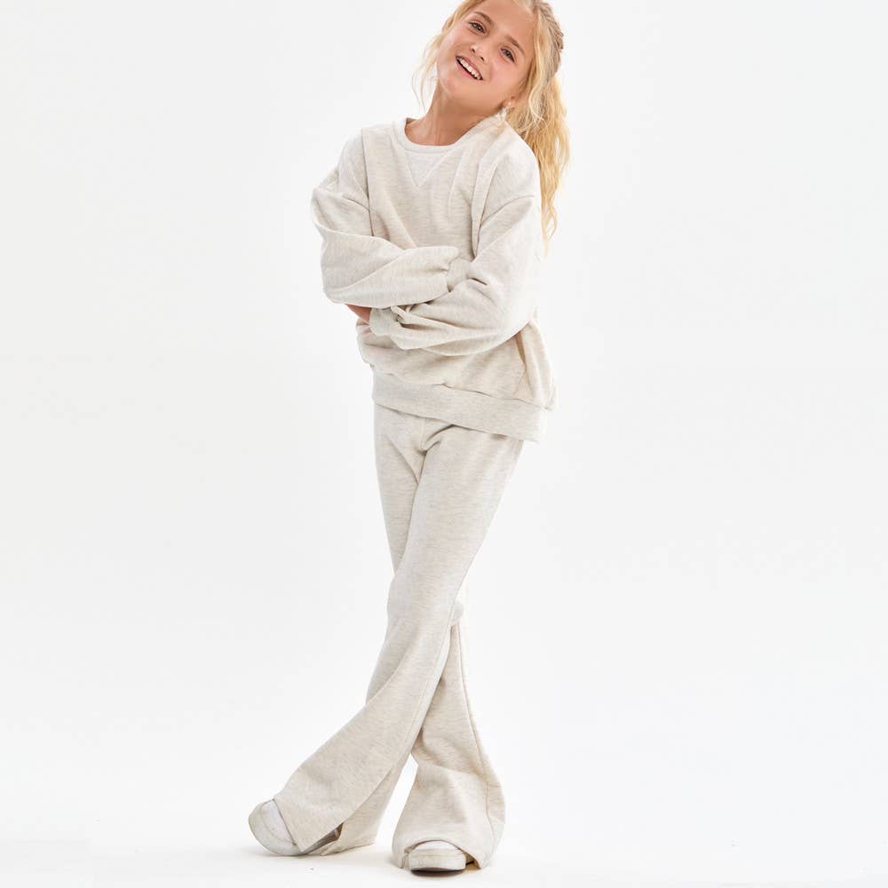 Slit Hem Cotton Pants