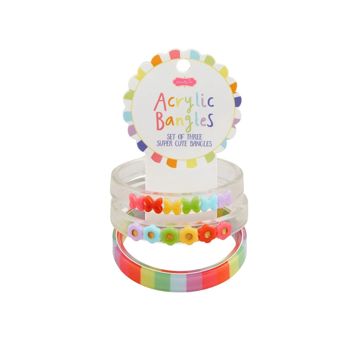 Acrylic Bangles Set- Assorted