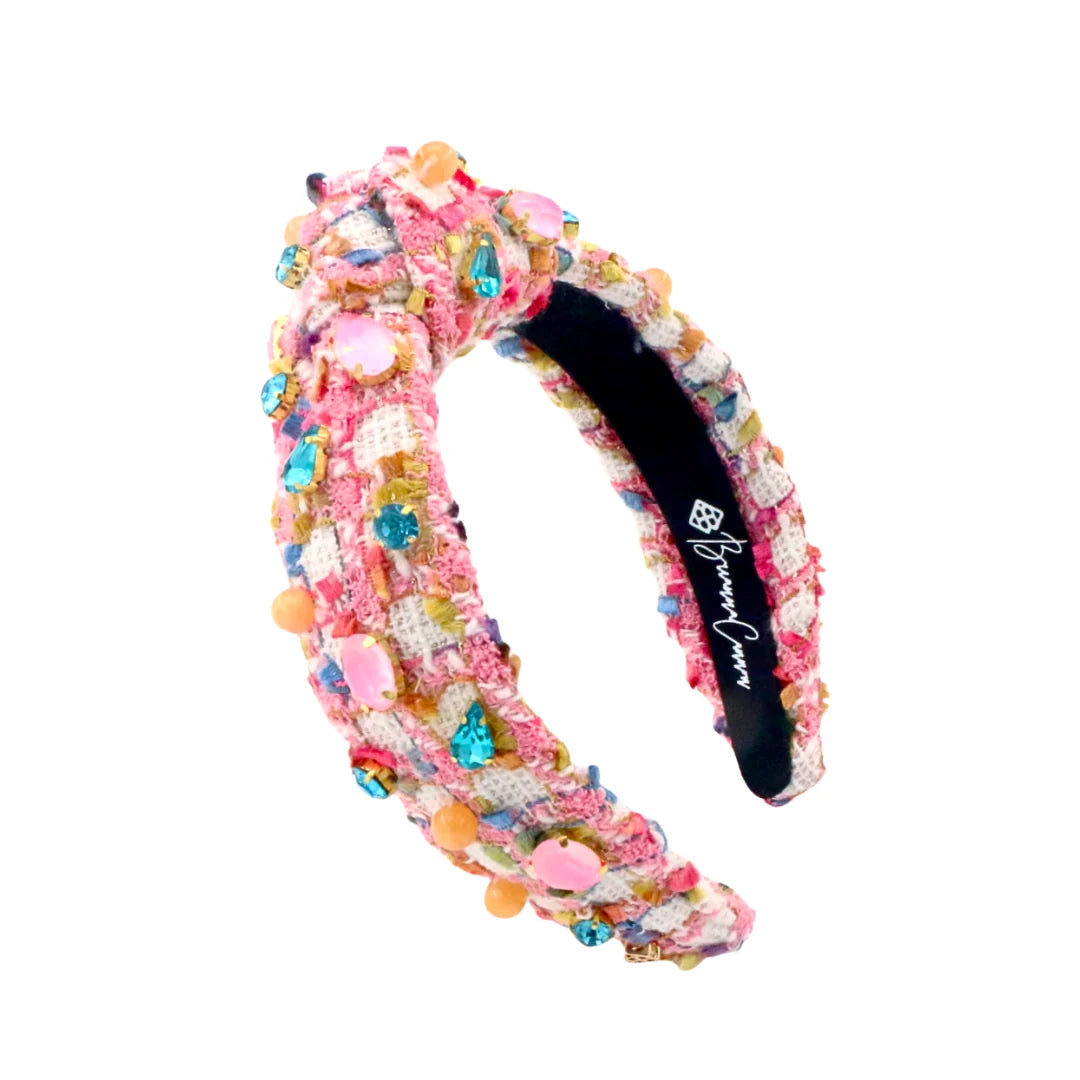 Bubblegum Tweed Crystals Headband