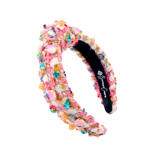 Bubblegum Tweed Crystals Headband