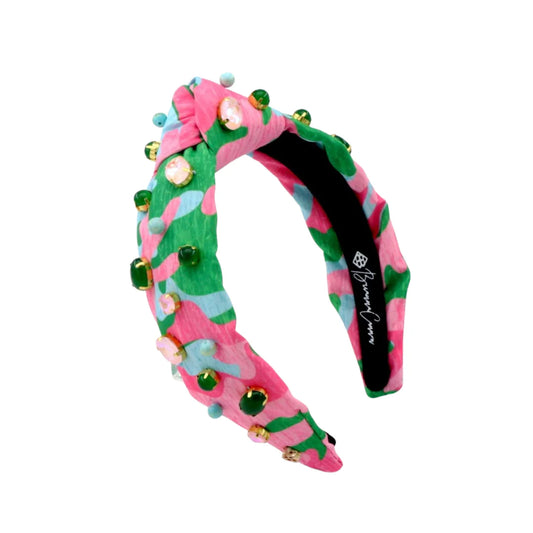 Pretty Country Pink Green & Blue Headband