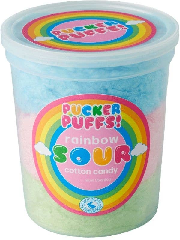 Pucker Puff Rainbow Sour Cotton Candy