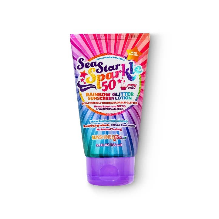 Sea Star Sparkle Cake Glitter Sunscreen