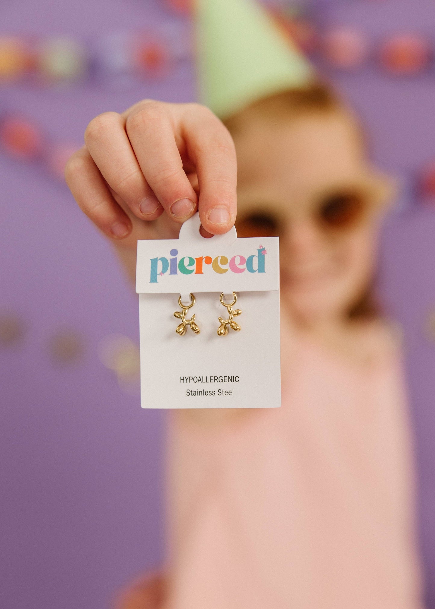 Balloon Dog Huggie Earring Charms