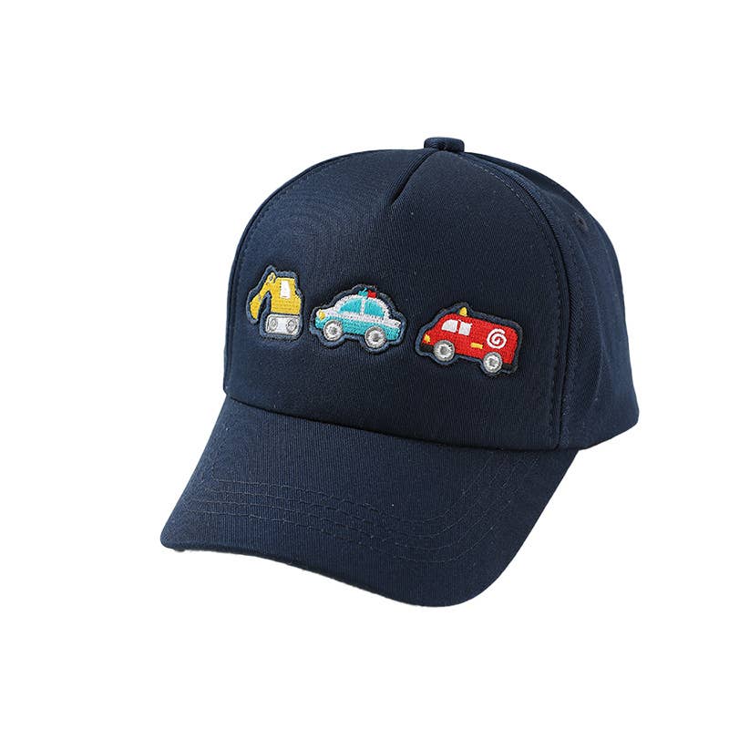 Kids Embroidered Vehicle Baseball Cap