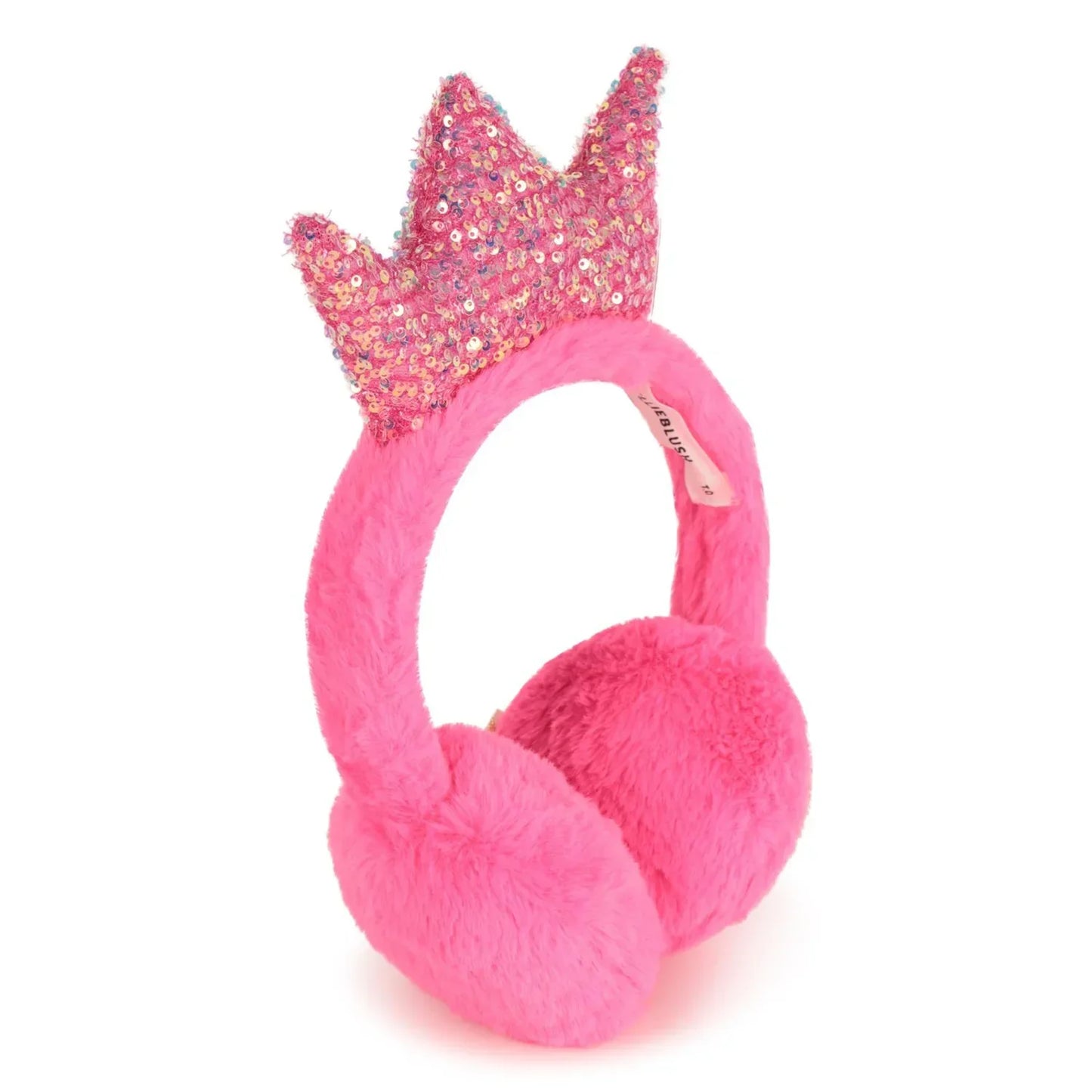 Crown Sequin pink Earmuffs