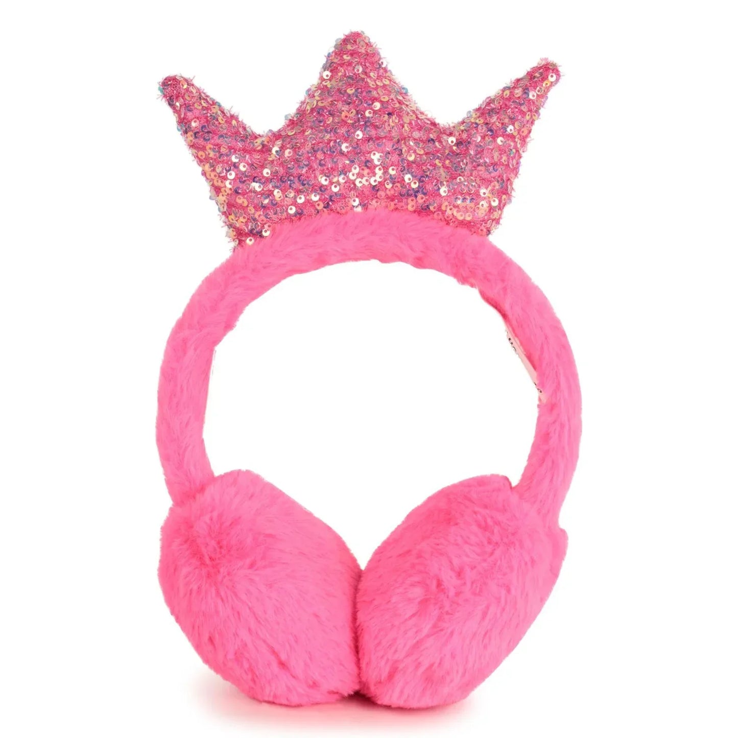 Crown Sequin pink Earmuffs
