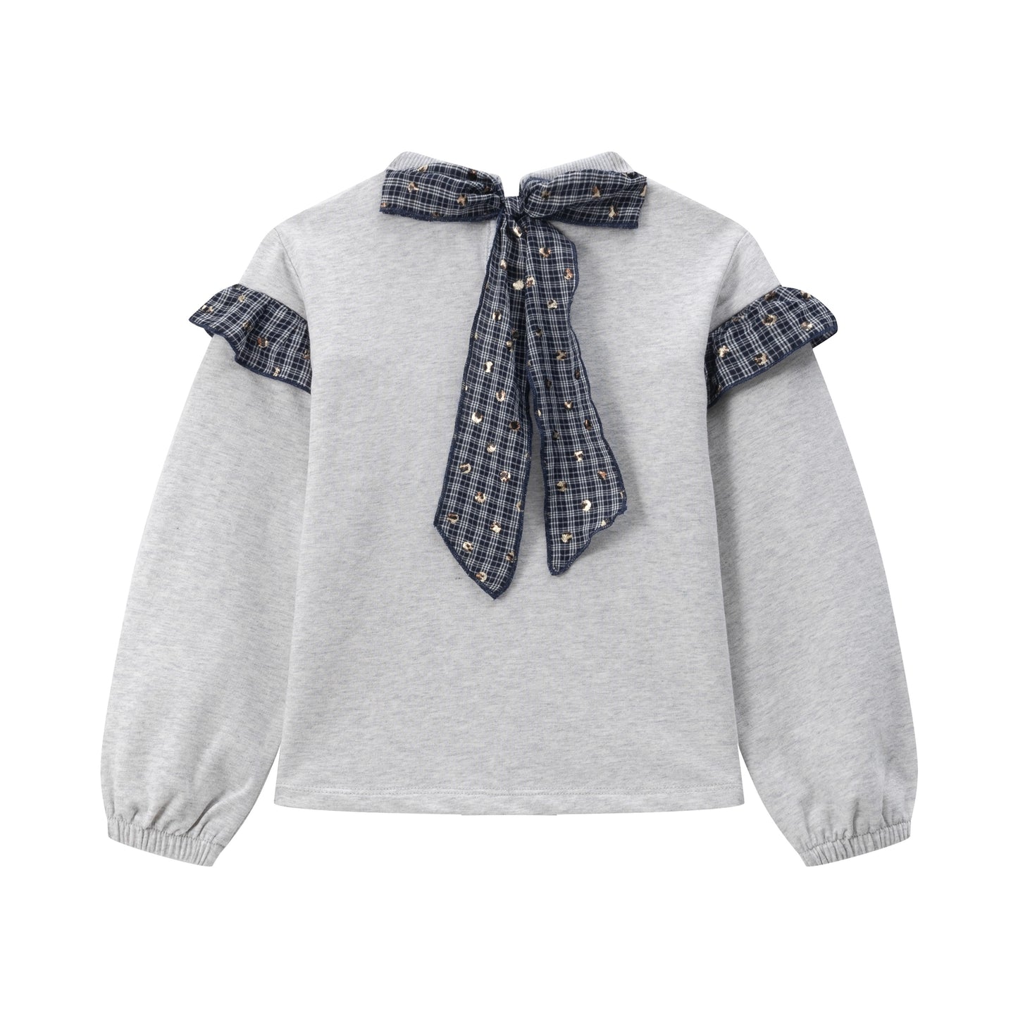 Blue Ruffle Sweatshirt