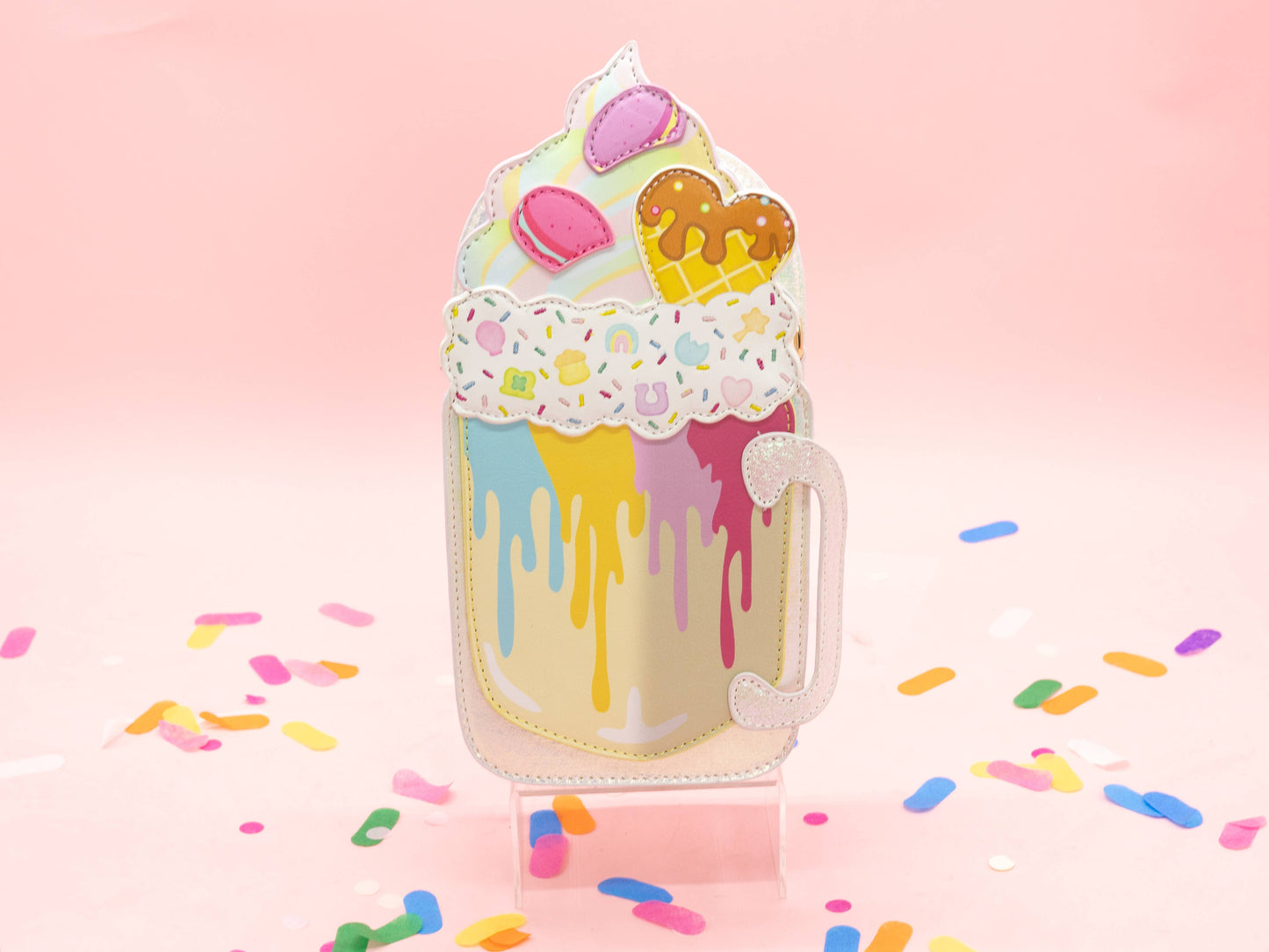 Milkshake Mug Handbag Rainbow Sprinkles