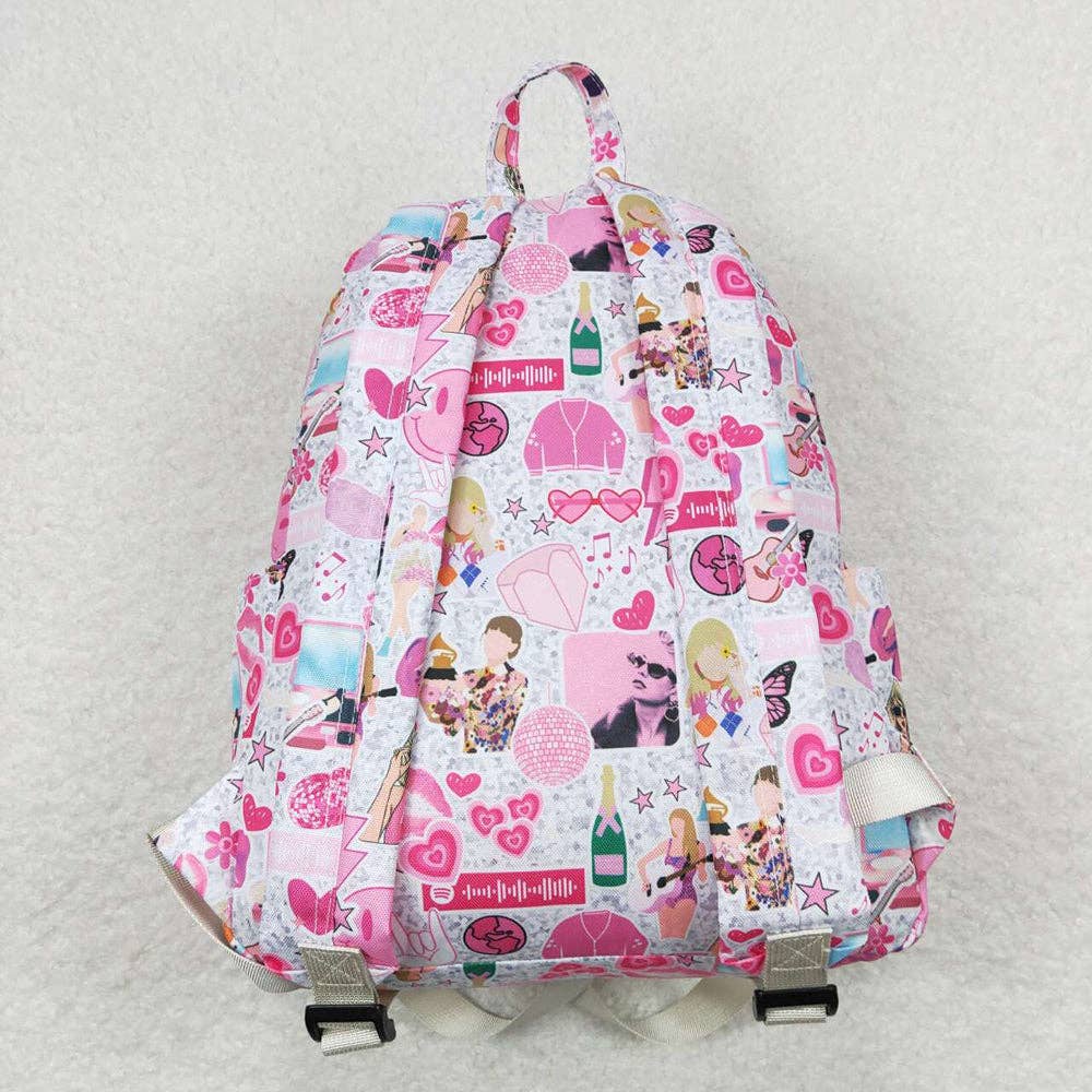 TS Swiftie Collage Pink Backpacks