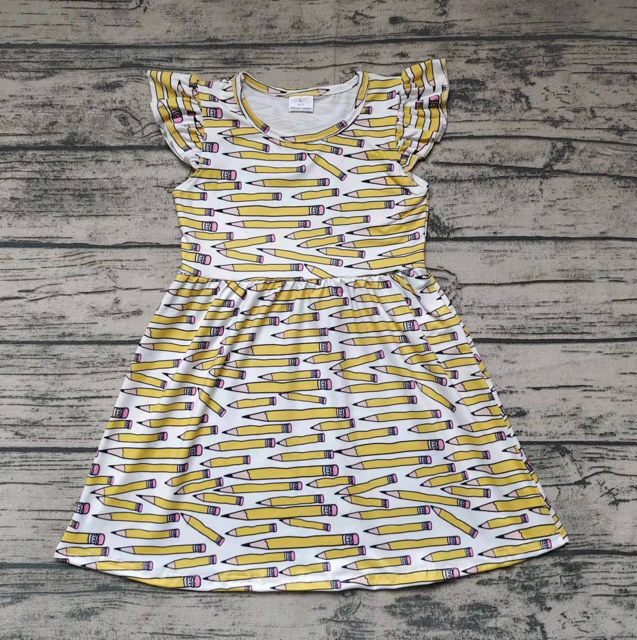 Pencil Flutter Sleeve Dress