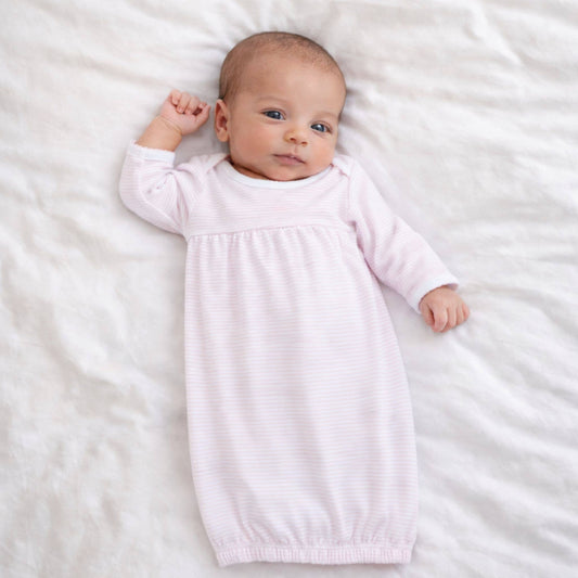Pink Mini Stripes Gown