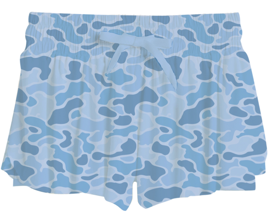 Blue Camo Fly Away Shorts