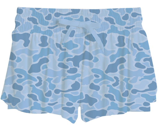 Blue Camo Fly Away Shorts