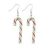 Candy Cane Dangle Earrings- Assorted