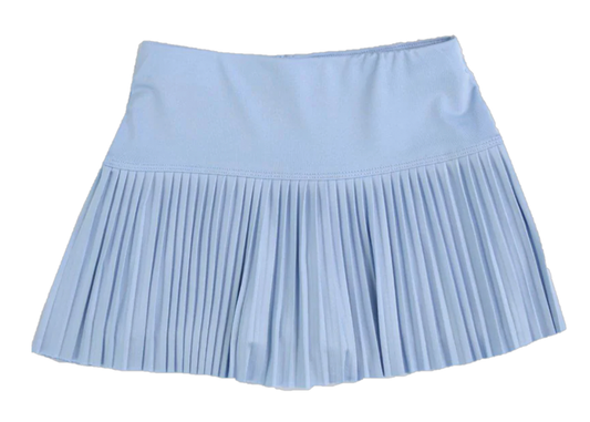Chambray Pleated Skort