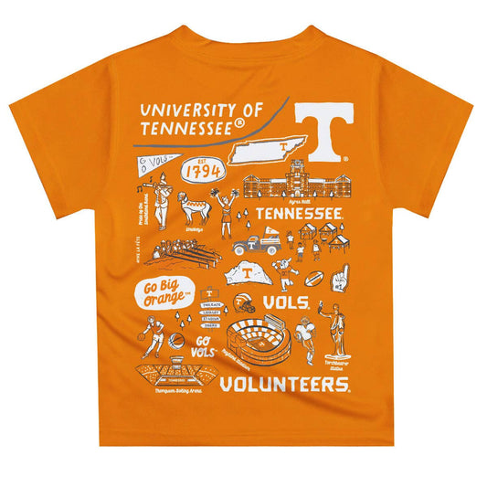 Tennessee Vols Hand Sketched Artwork Tee