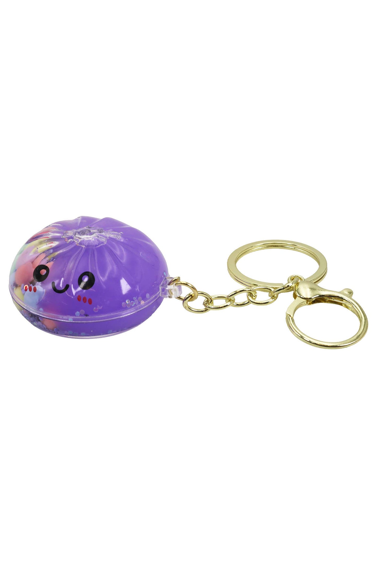Dumpling Liquid Shaker Keychain
